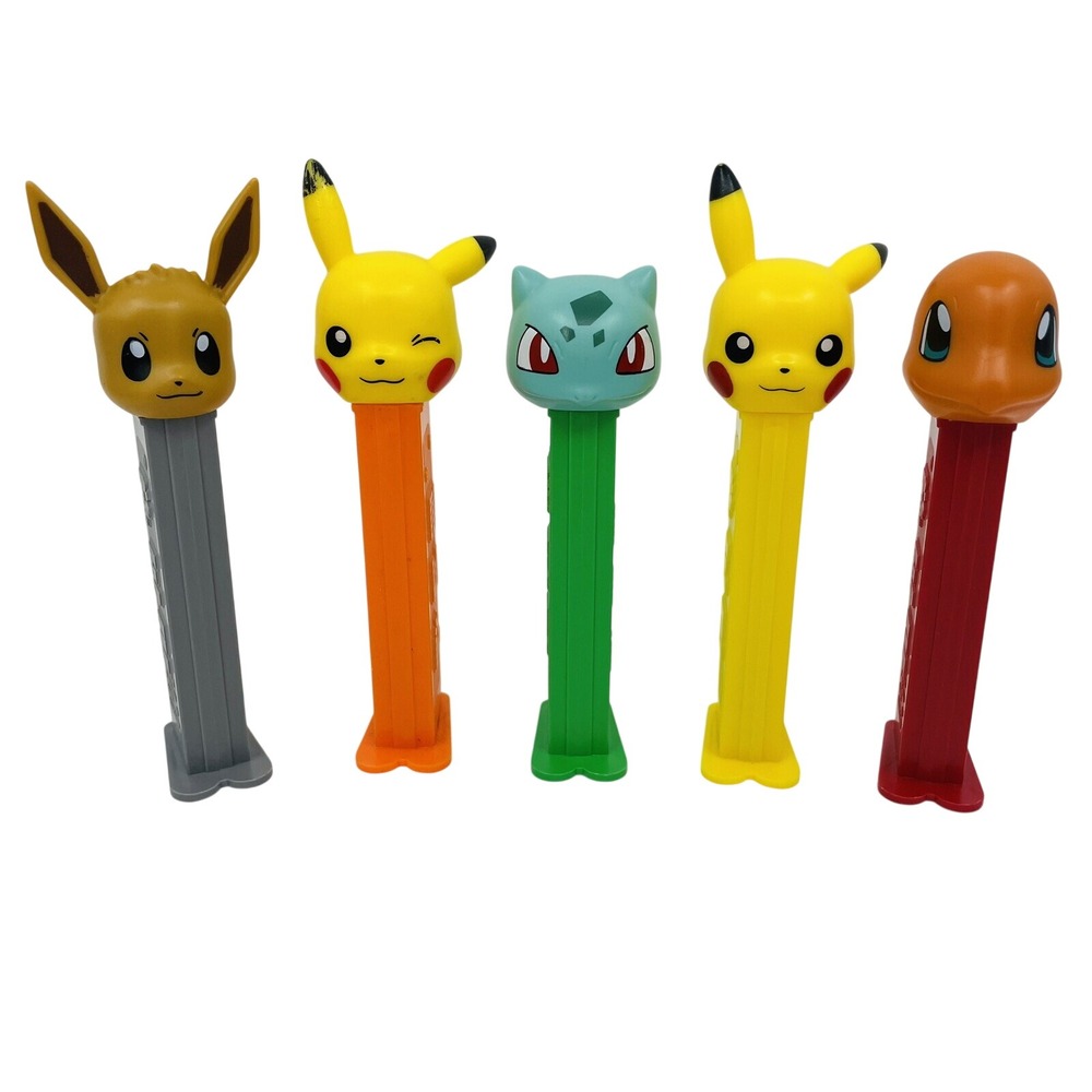 Pokemon‎ PEZ Dispenser Lot of 5 Pikachu Eevee Bulbasaur Charmander 2018-2020